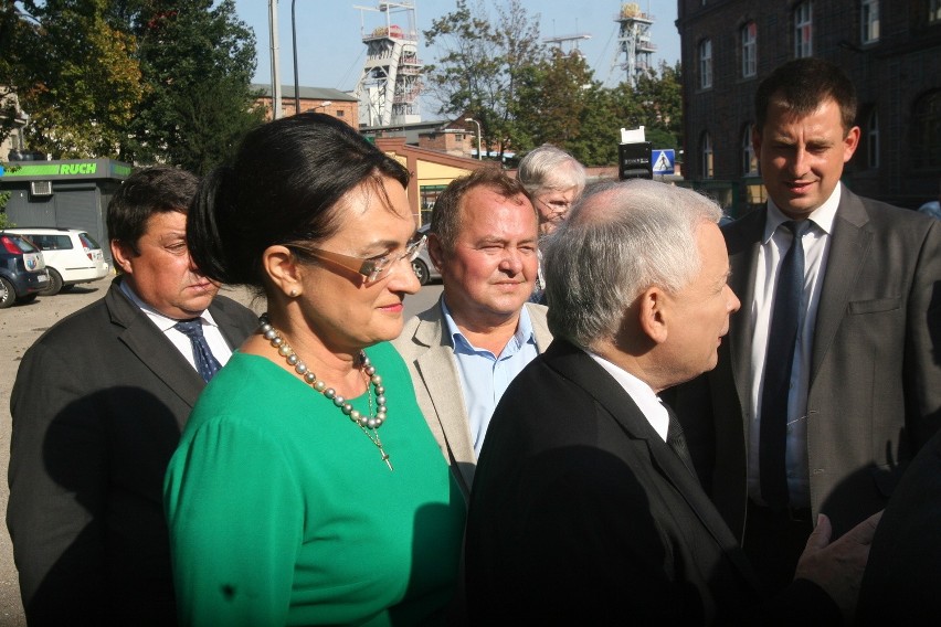 Kaczyński w Rybniku przed KWK Chwałowice