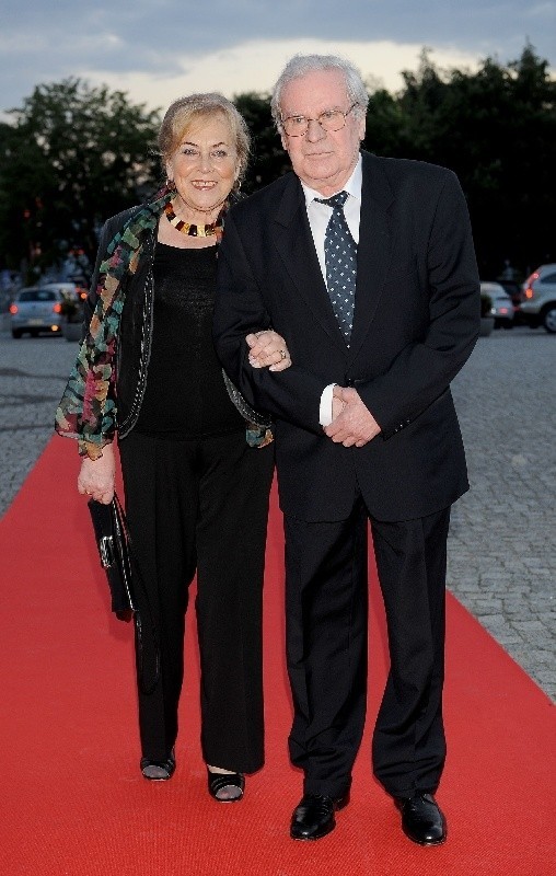 Wiesław Gołas z żoną, Elżbietą Szczepańską.