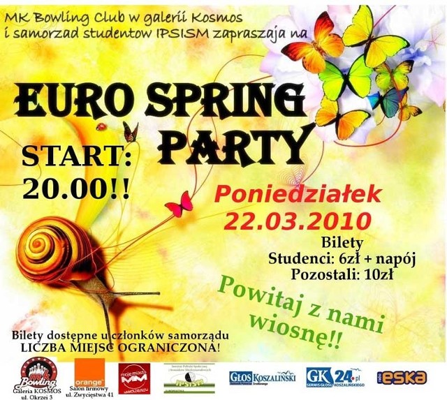 Euro Spring Party - plakat.