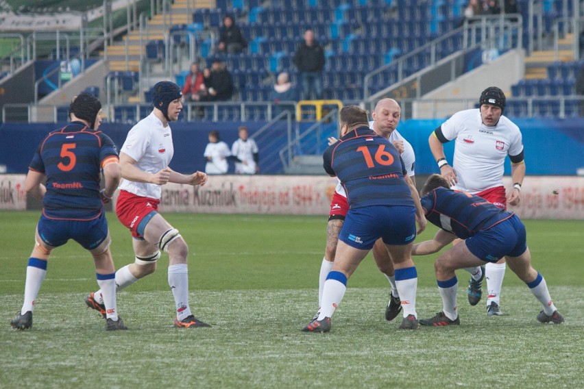 Rugby. Holendrzy nie mieli litości. Wysoka porażka Polaków na Arenie Lublin (ZDJĘCIA)