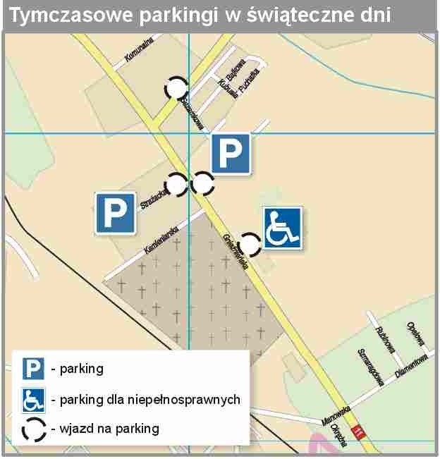 Tymczasowe parkingi uruchomione będą na terenach dawnego...