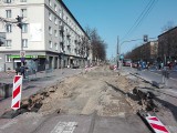 Trwa remont torowiska tramwajowego w Częstochowie. Inwestycja pochłonie ponad 100 mln złotych ZDJĘCIA