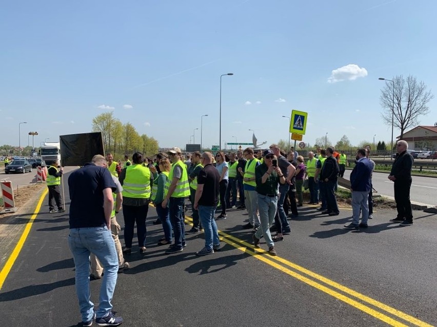 Zablokowane S8 z Warszawy do Białegostoku. Protest przedsiębiorców w Porosłach (zdjęcia)