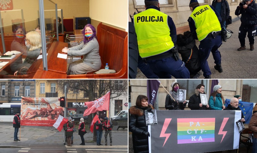 Przed sądem w Szczecinie proces i protest