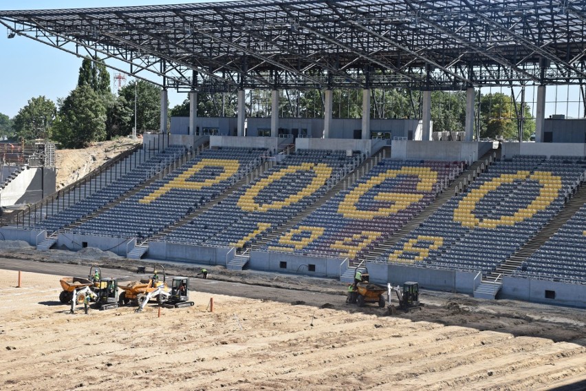 Stadion Pogoni Szczecin - stan na pierwszy weekend sierpnia.