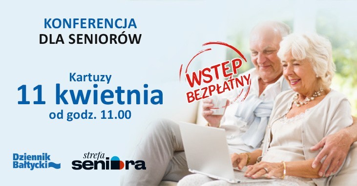 Bezpłatna konferencja dla seniorów w Kartuzach. Dyskusje o bezpieczeństwie, zdrowiu oraz aktywności fizycznej i umysłowej [PROGRAM]