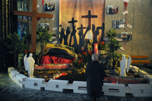 Grób Panski w Kościele Matki Bożej Królowej Polski (Arka Pana) w Nowej Hucie