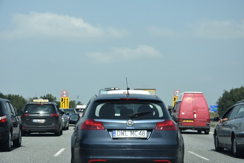 Wypadek na autostradzie A1 w Knurowie