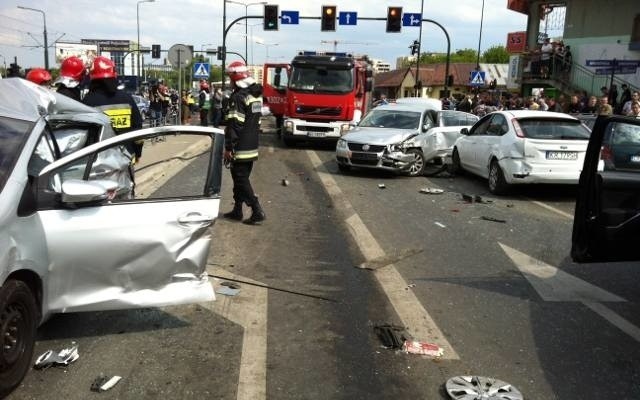 Wypadek w Krakowie - 19.05.2015
