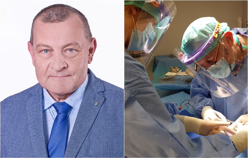 Prof. Jan Godziński, szef oddziału chirurgii dziecięcej w...