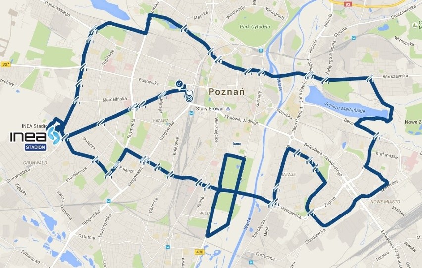 PKO Poznań Maraton. Trasa biegu, czyli których ulic unikać
