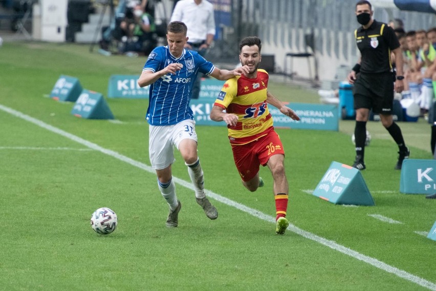 Jagiellonia - Lech Poznań 2:1 (zapis relacji). Żółto-Czerwoni walczyli z rozpędzonym w europejskich pucharach Kolejorzem