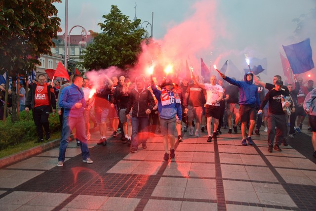 Tak Raków Częstochowa fetował powrót do 1 ligi w 2017 roku