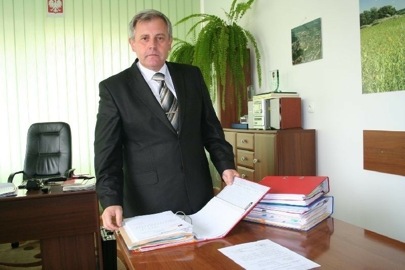 Waldemar Grochowski, obecny burmistrz Rudnika nad Sanem,...