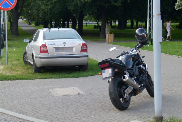 Wypadek z udziałem motocyklisty na Północnej