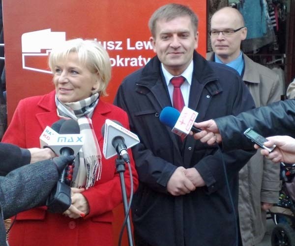 Dzisiaj do Koszalina przyjechał poseł SLD Bartosz Arłukowicz. U jego boku Krystyna Kościńska, kandydatka SLD na prezydenta Koszalina.