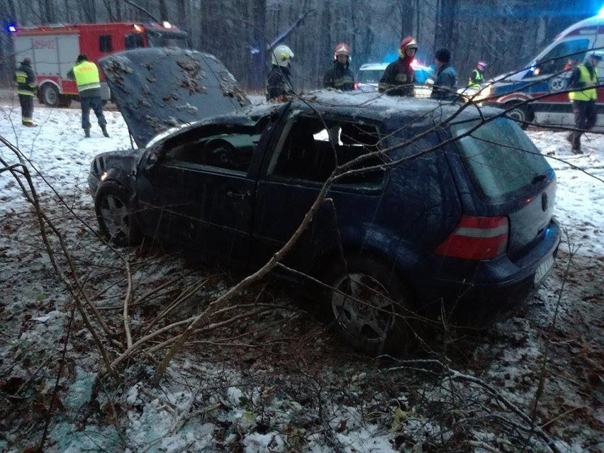 Działania straży polegały na zabezpieczeniu miejsca akcji,...