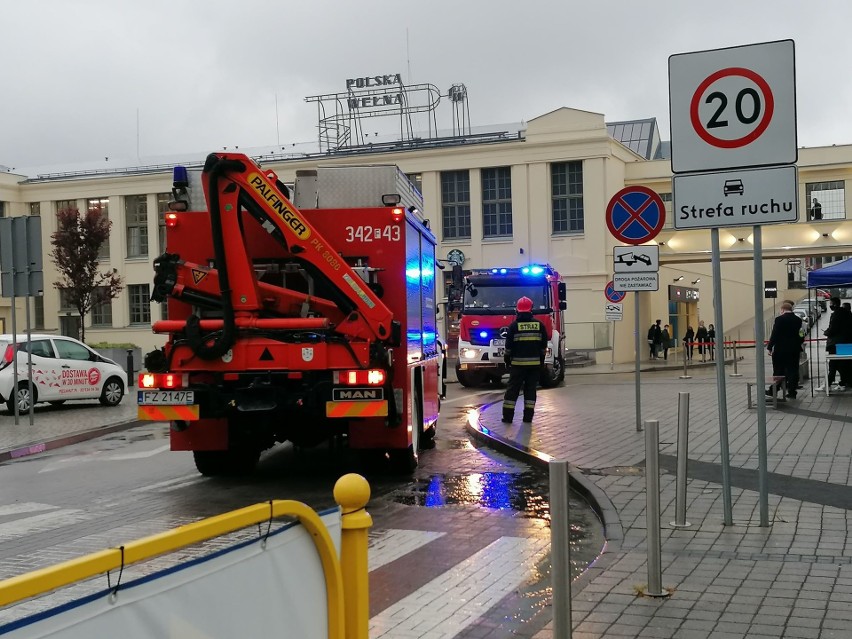 Ewakuacja galerii Focus Mall w Zielonej Górze