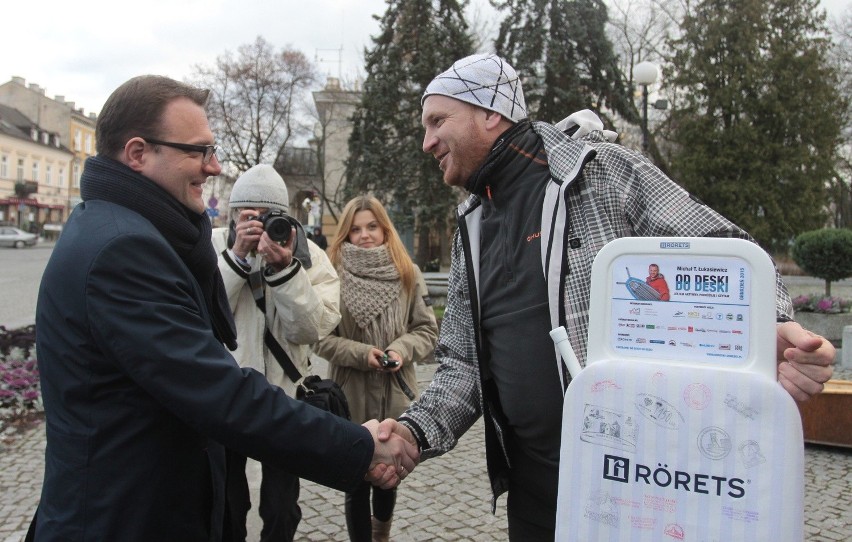 Znany podróżnik z akcją "Od deski do deski" w Radomiu