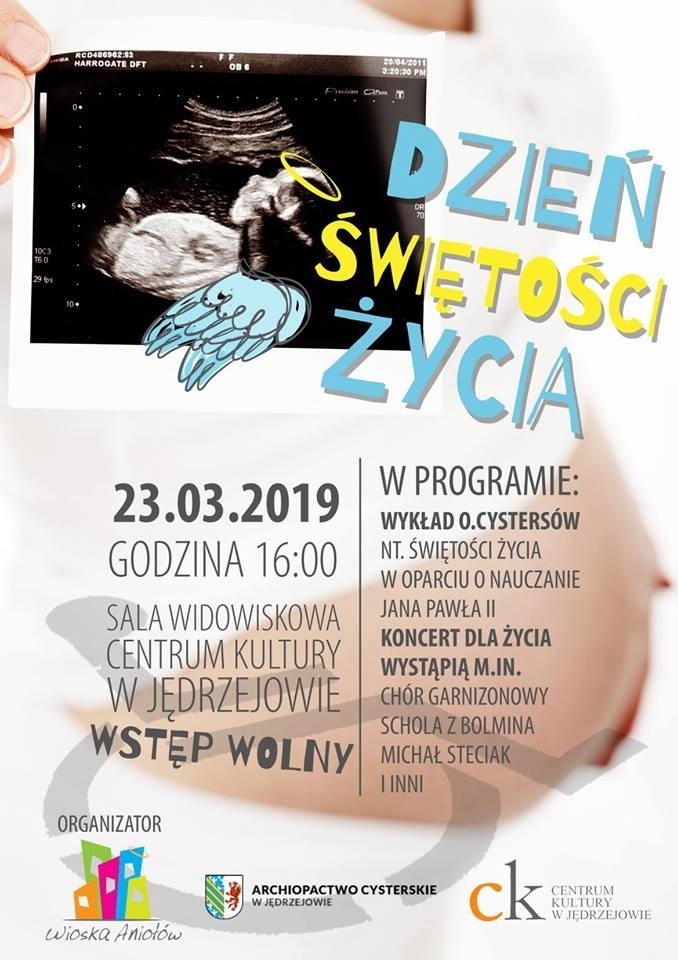 Dzień Świętości Życia w Jędrzejowie. Wykład i koncert - zaśpiewa Michał Steciak, uczestnik The Voice of Poland