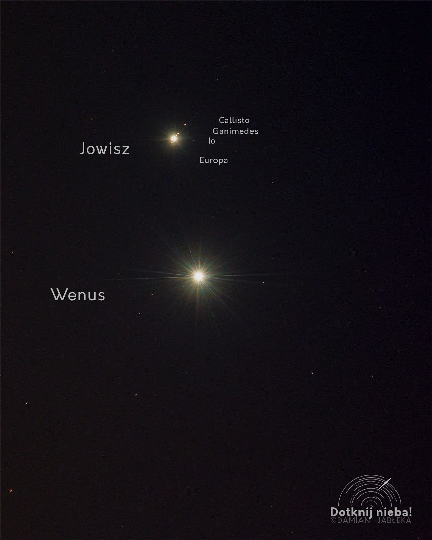 Koniunkcja Jowisza i Wenus.