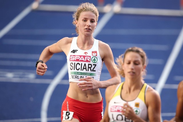 Klaudia Siciarz podczas mistrzostw Europy w lekkiej atletyce w Berlinie w 2018 roku