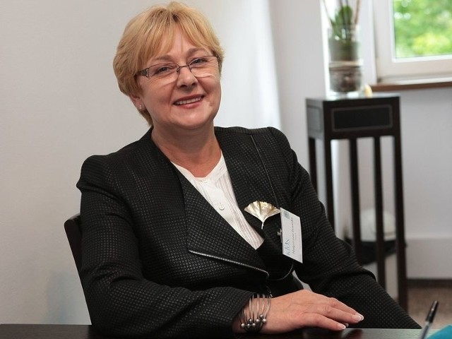 Małgorzata Iwańska, dyrektor Zespołu Szkół Ponadgimnazjalnych w Słupsku. 