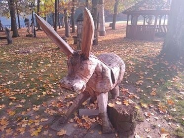 Galeria pod chmurką nad jeziorem Liny.