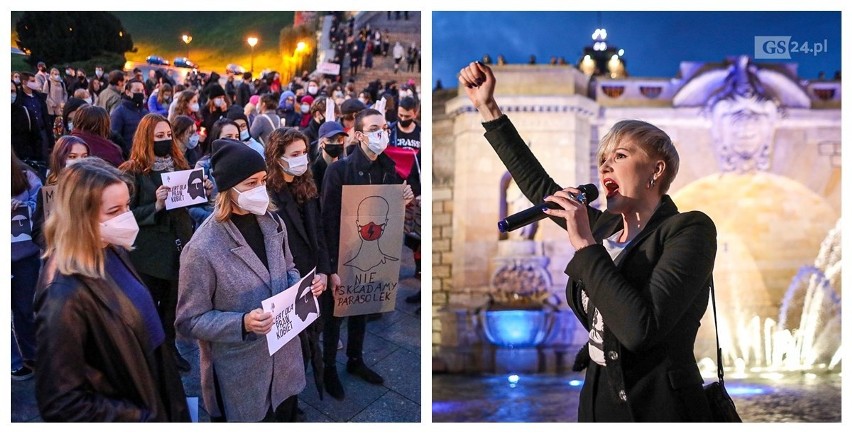 Protest (nie tylko) kobiet w Szczecinie