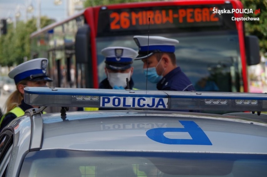 Częstochowa: Policja znów kontrolowała autobusy MPK. Zbadano trzeźwość aż 60 kierowców