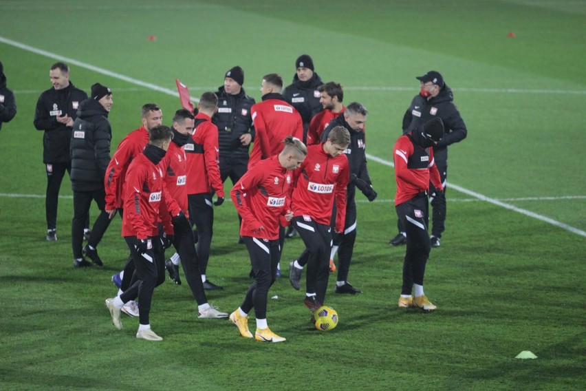 Trening reprezentacji Polski na stadionie Ruchu Chorzów...