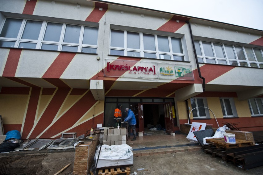 Trwa remont Klubu Studenckiego Kreślarnia w Koszalinie.