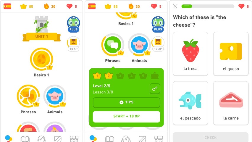 Duolingo to świetna i całkowicie darmowa aplikacja...