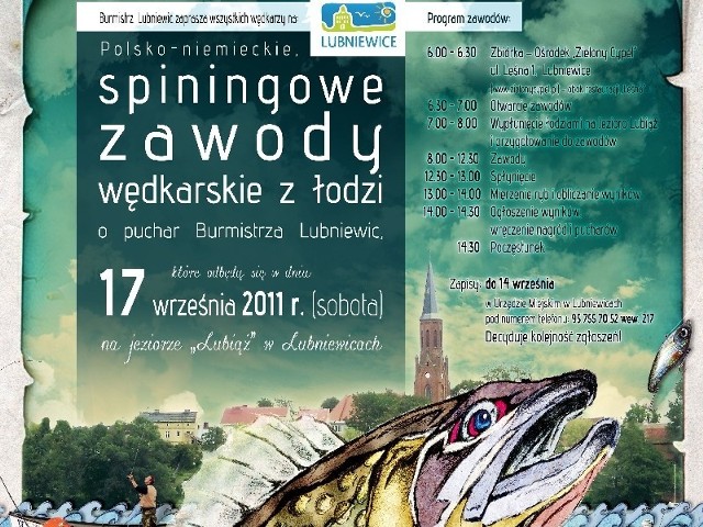 Miłośnicy wędkowania spinningowego spotkają się w sobotę w Lubniewicach