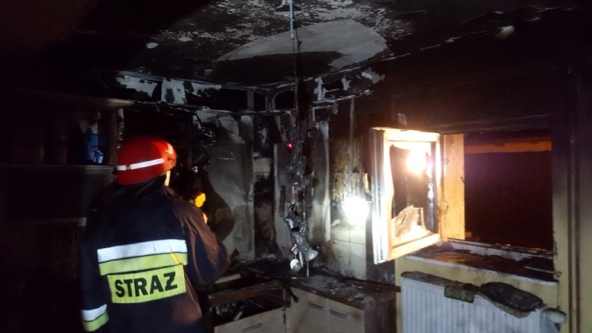 Pożar domku letniskowego w Mikoszewie