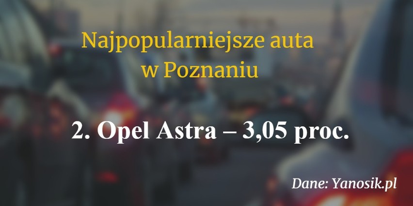 Najpopularniejszy rocznik spośród jeżdżących po Poznaniu...