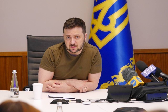 Prezydent Ukrainy udzielił wywiadu dla polskich dziennikarzy pracujących w Kijowie