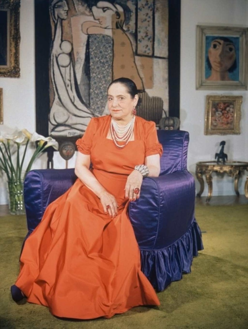 Helena Rubinstein w swoim domu
