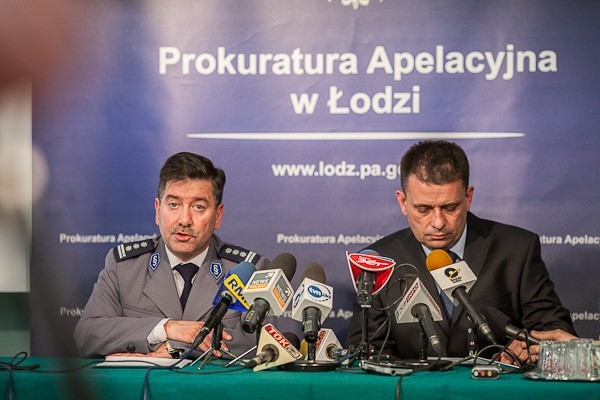 Konferencja prasowa w Prokuraturze Apelacyjnej w Łodzi.