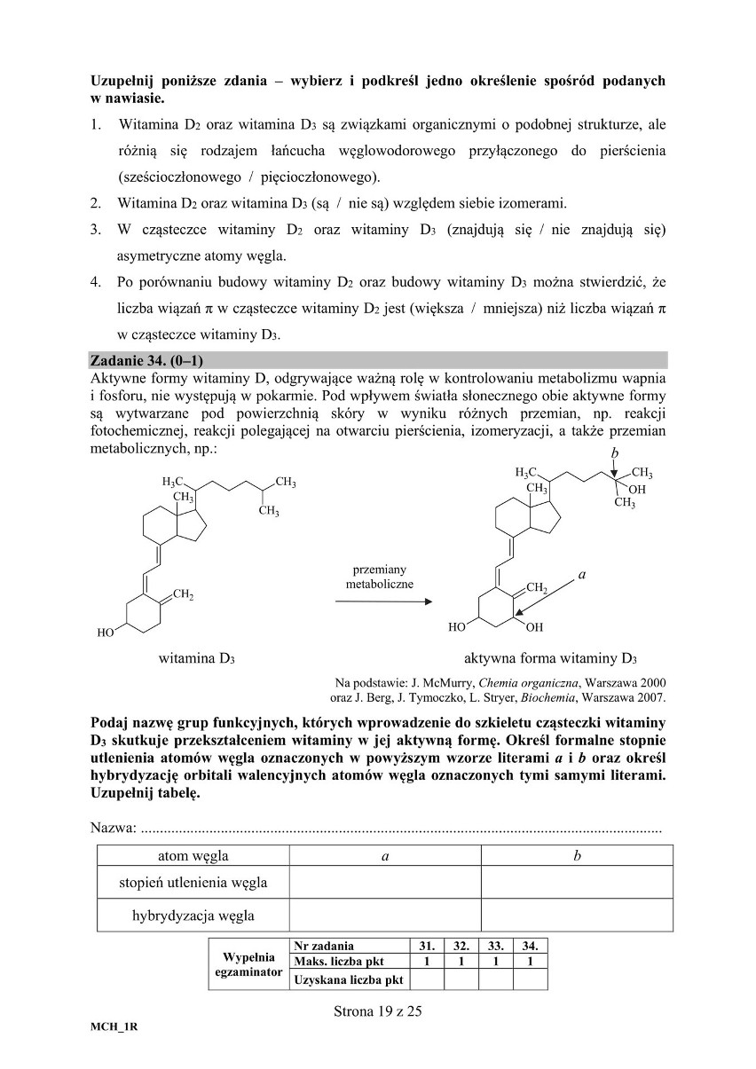 Matura 2018 chemia rozszerzona ODPOWIEDZI, ARKUSZE CKE,...