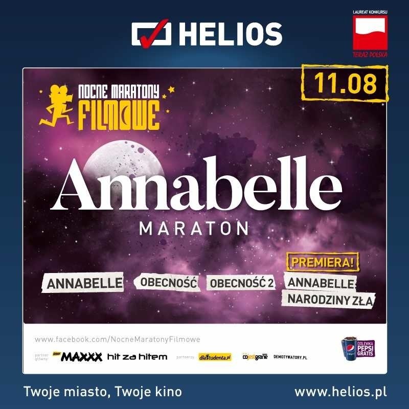 Nocne Maratony Filmowe - Maraton Annabelle w Heliosie
