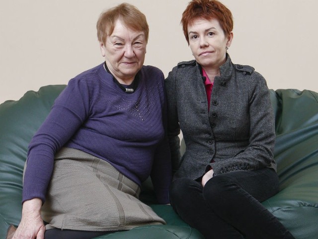 Barbara Oleksińska i Maria Gnap ze Stowarzyszenia Rodzin "Otwarty Umysł", które wspiera chorych na schizofrenię.