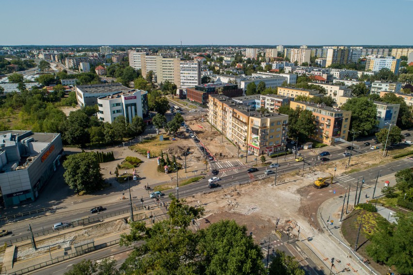 Zdjęcia z budowy nowej linii tramwajowej