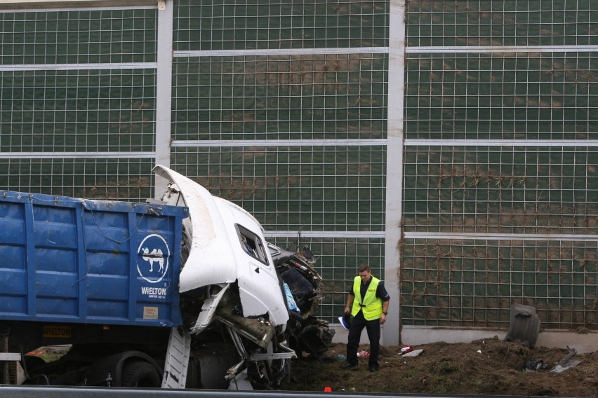 Wypadek na A1 w Bełku