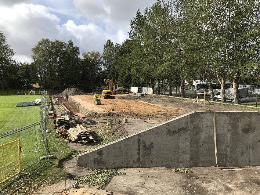 Budowa stadionu Gryfa w Słupsku