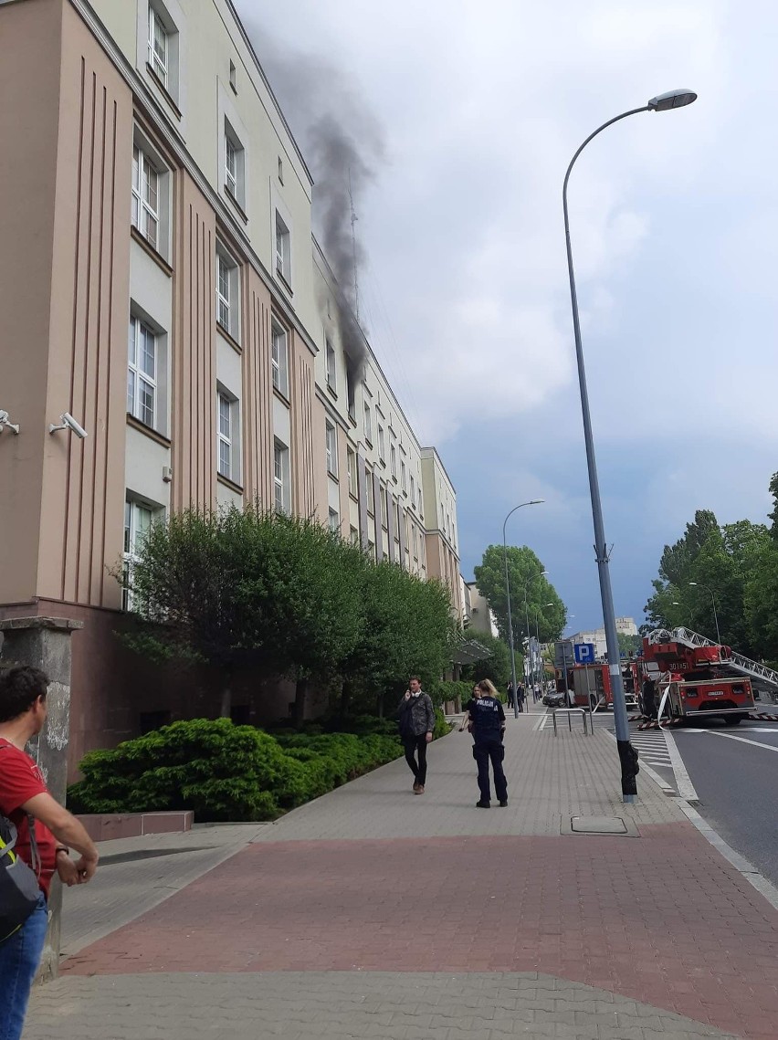 Pożar w Podlaskim Urzędzie Wojewódzkim