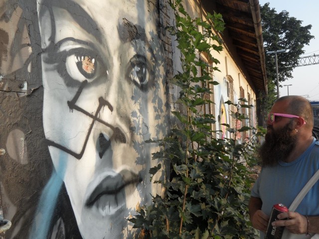 Dariusz Paczkowski odnowił już zniszczony mural