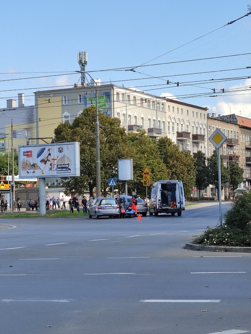kolizja na placu Kościuszki