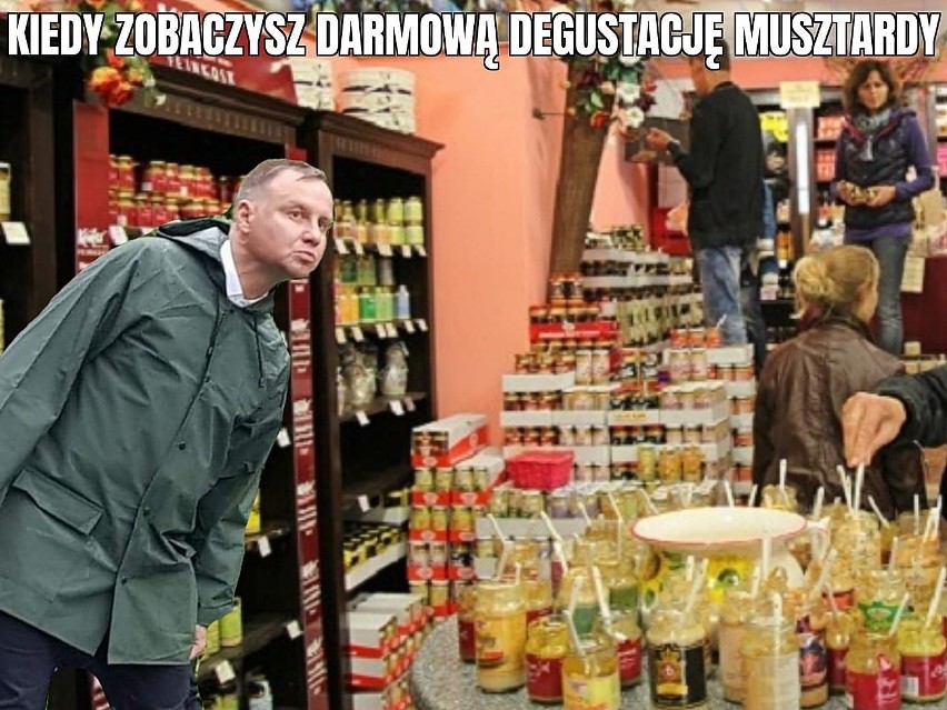 Kiełbasa wyborcza Andrzeja Dudy to... musztarda? Zobacz memy...