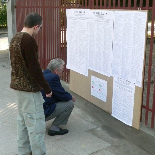 Większość podstawowych informacji na temat wyborów można znaleźć na plakatach Obwodowych Komisji Wyborczych. Wiele z nich zostało już rozwieszonych.